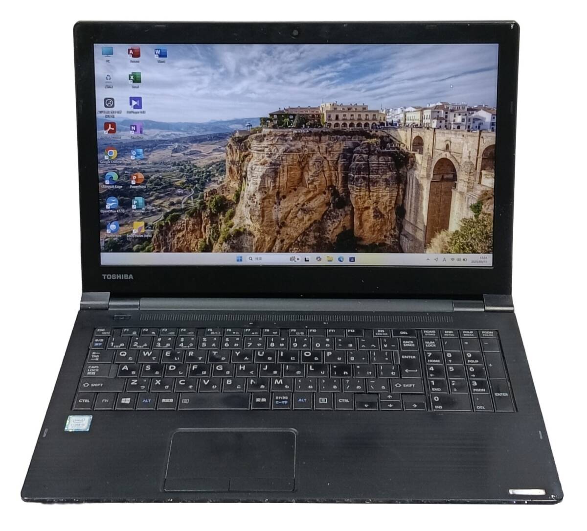 【驚速 TOSHIBA B65/M i3-8130U 2.2GHz x4+8GB+M.2 SSD128GB 15.6インチワイドノートPC】Win11+Office2021/WEBカメラ A091512拍卖