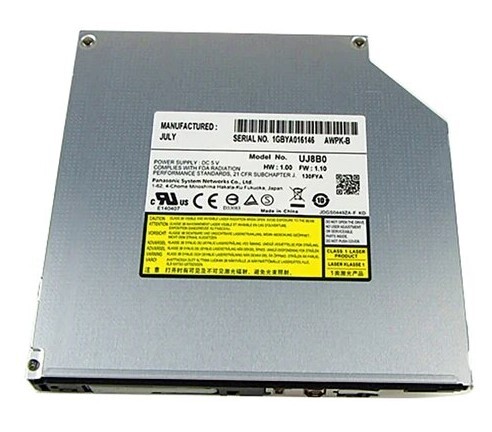 【中古パーツ】複数可 DVDドライブ ノートパソコン用 内蔵DVDスーパーマルチ 厚さ12.7mm SATA RW■Panasonic UJ8B0ベゼル無し拍卖