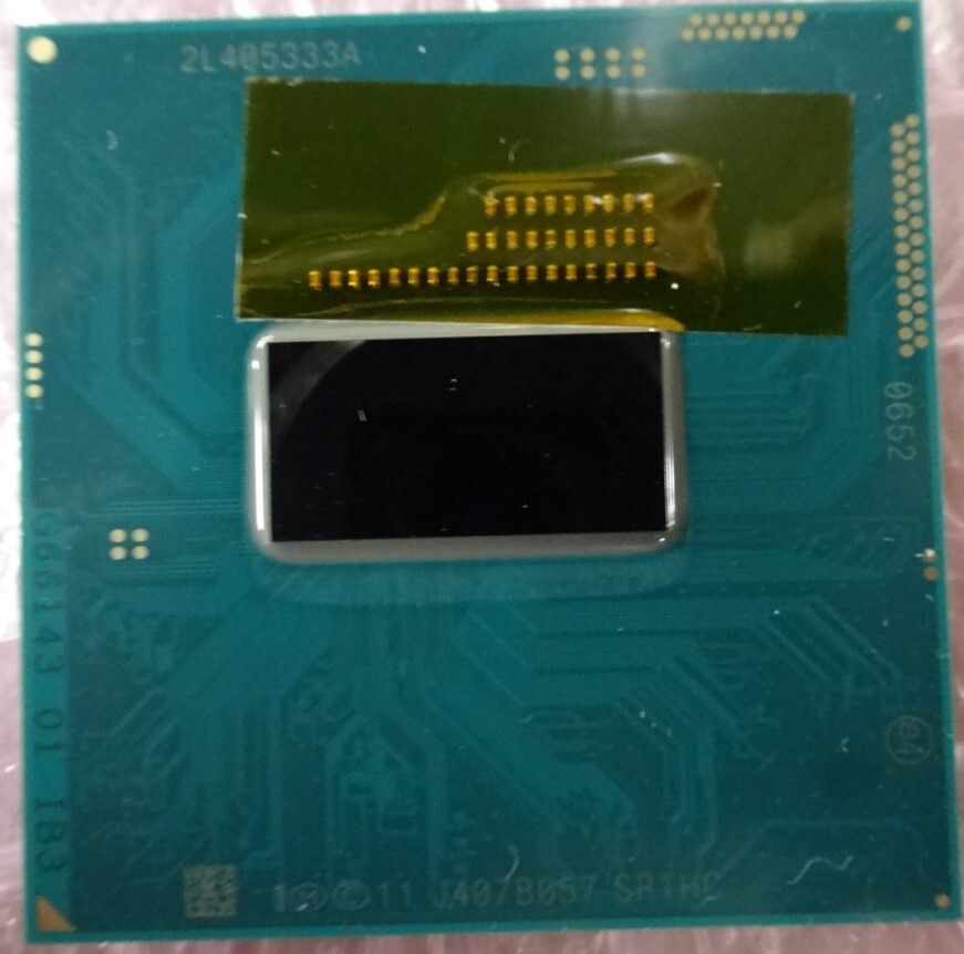 【中古パーツ】複数購入可 CPU Intel Core i3-4000M 2.4GHz SR1HC Socket G3 ( rPGA946B)2コア4スレッド動作品 ノートパソコン用拍卖