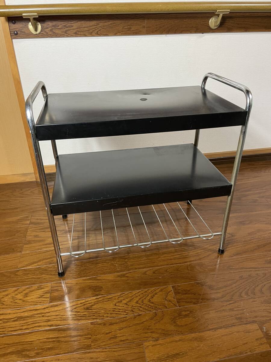 昭和レトロ スチールフレーム アイアン テレビ台 拍卖