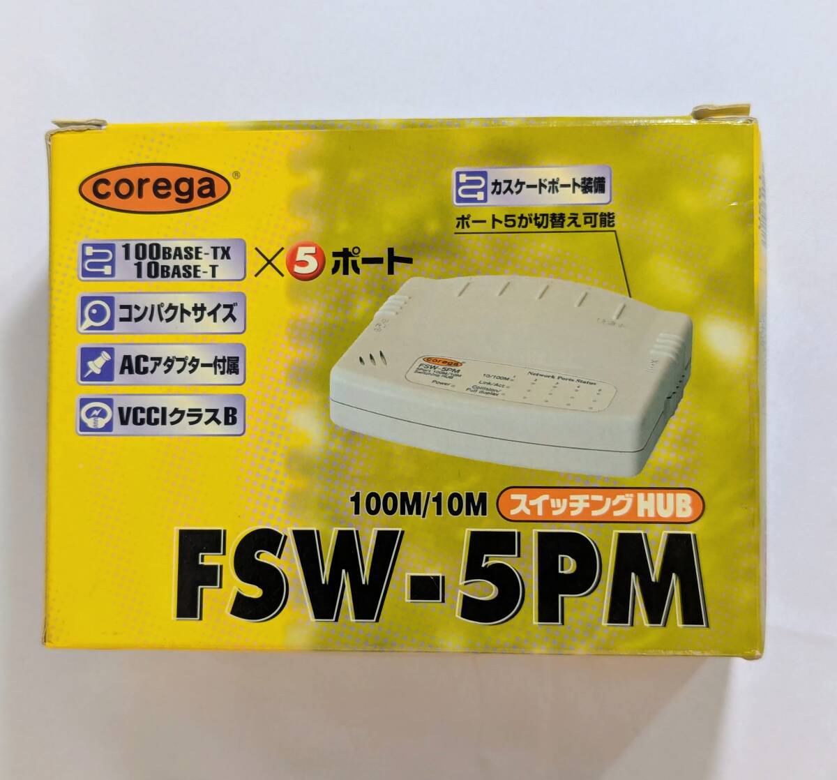 Corega コンパクトサイズ 5ポート スイッチングHUB FSW-5PM拍卖