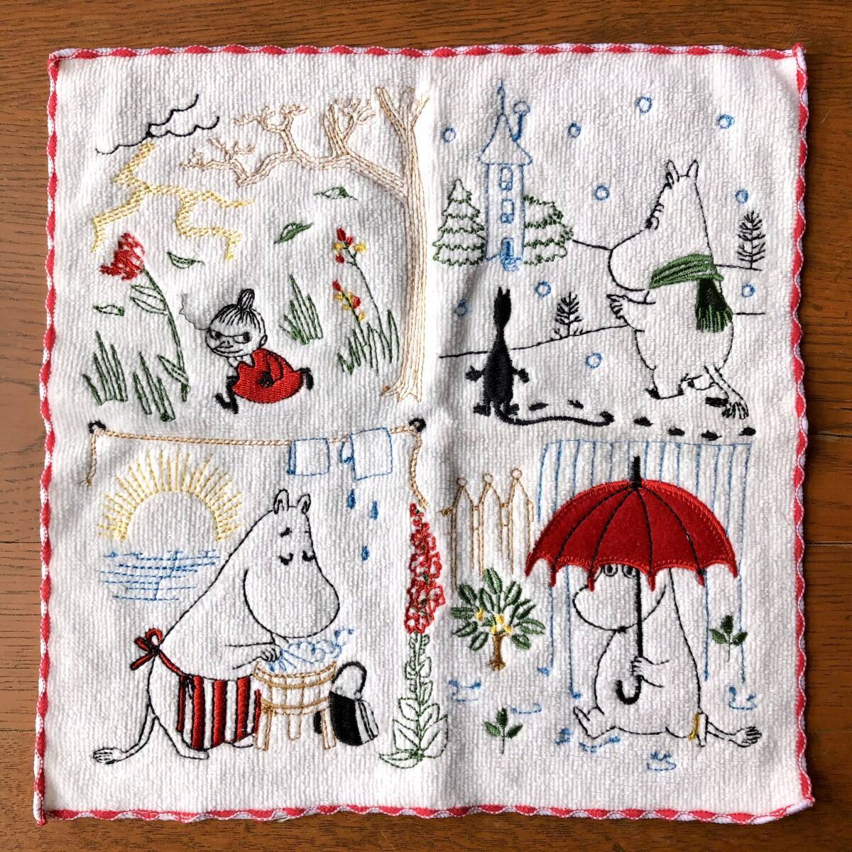 MOOMIN 丸眞 タオルハンカチ 空模様 ムーミン拍卖