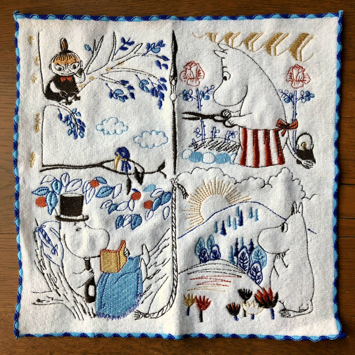 MOOMIN 丸眞 タオルハンカチ 好きな場所 ムーミン拍卖