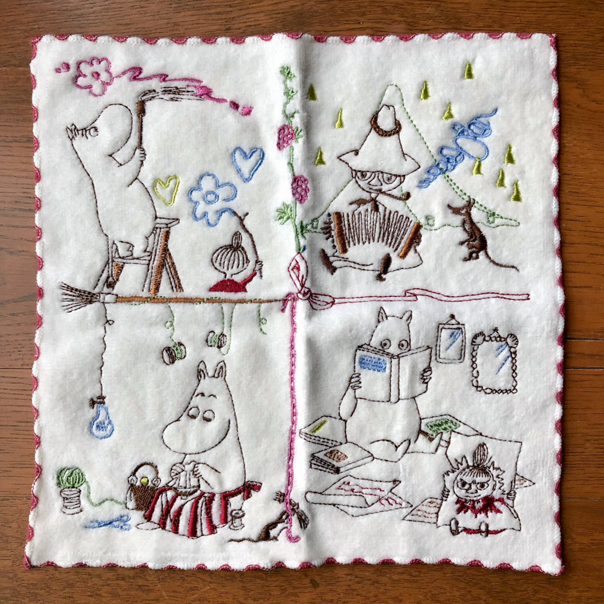 MOOMIN 丸眞 タオルハンカチ 楽しいひととき ムーミン拍卖