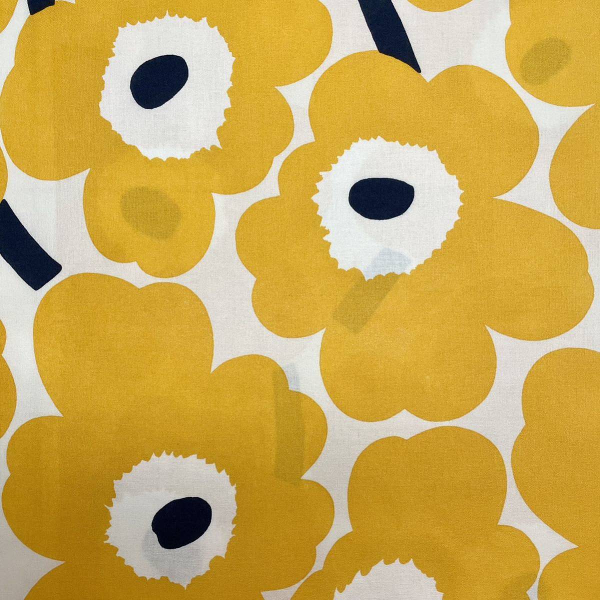 marimekko ハーフカットクロス/はぎれ ピエニウニッコ マリーゴールド 廃番色 68×50cm マリメッコ拍卖