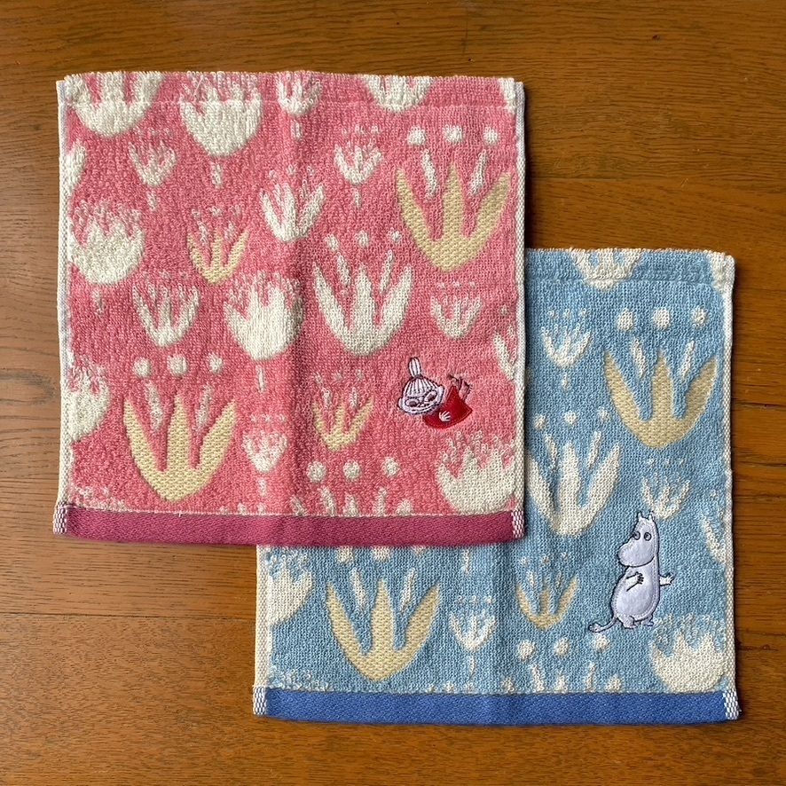 MOOMIN タオル美術館 タオルハンカチ ブルーム ムーミン・リトルミイ 2柄セット ムーミン拍卖