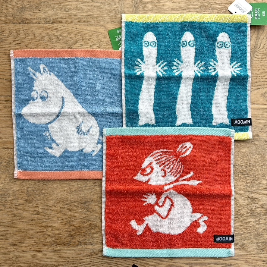 MOOMIN タオル美術館 タオルハンカチ アイコン ムーミン・リトルミイ・ニョロニョロ 3柄セット ムーミン拍卖