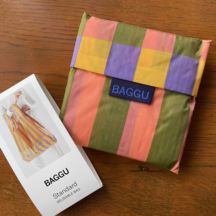 BAGGU STANDARD BAGGU 廃番品 キルトストライプ スタンダードバグゥ エコバッグ拍卖