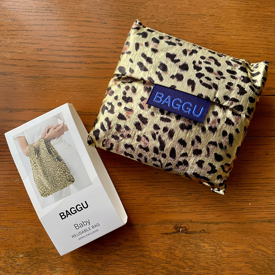 BAGGU BABY BAGGU 廃番品 メタリックレオパード(日本限定) ベビーバグゥ エコバッグ拍卖