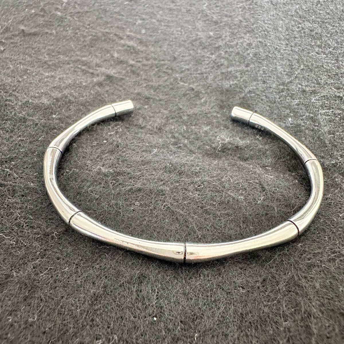 シルバー925 バングル bamboo silver ブレスレット拍卖