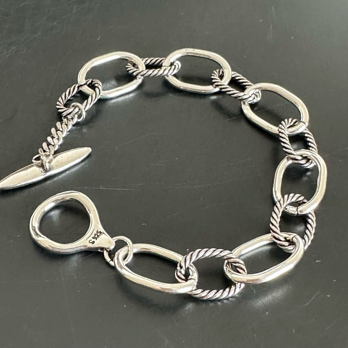 【新品未使用】アンカーチェーン リング ブレスレット シルバー925 シンプル拍卖