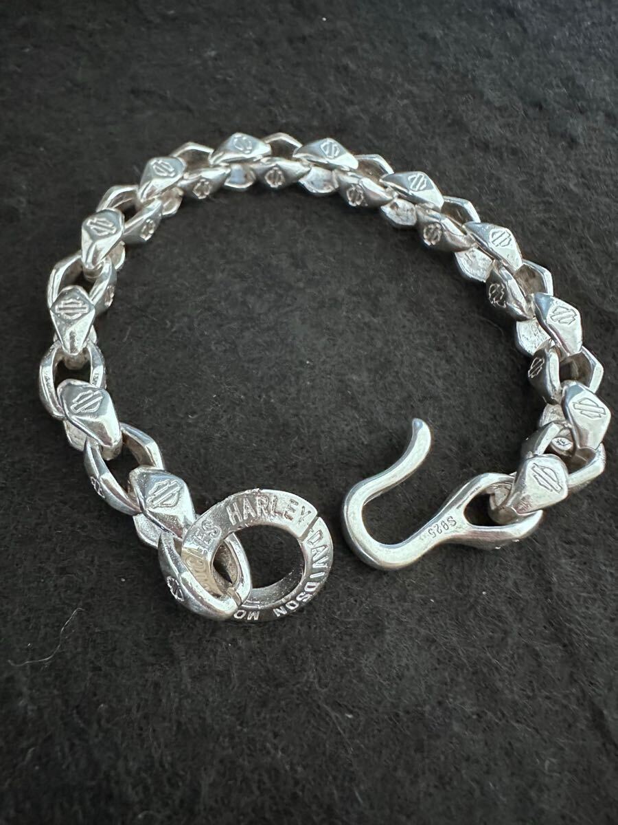 80s ハーレーダビットソン ブレスレットヴィンテージ シルバー925拍卖