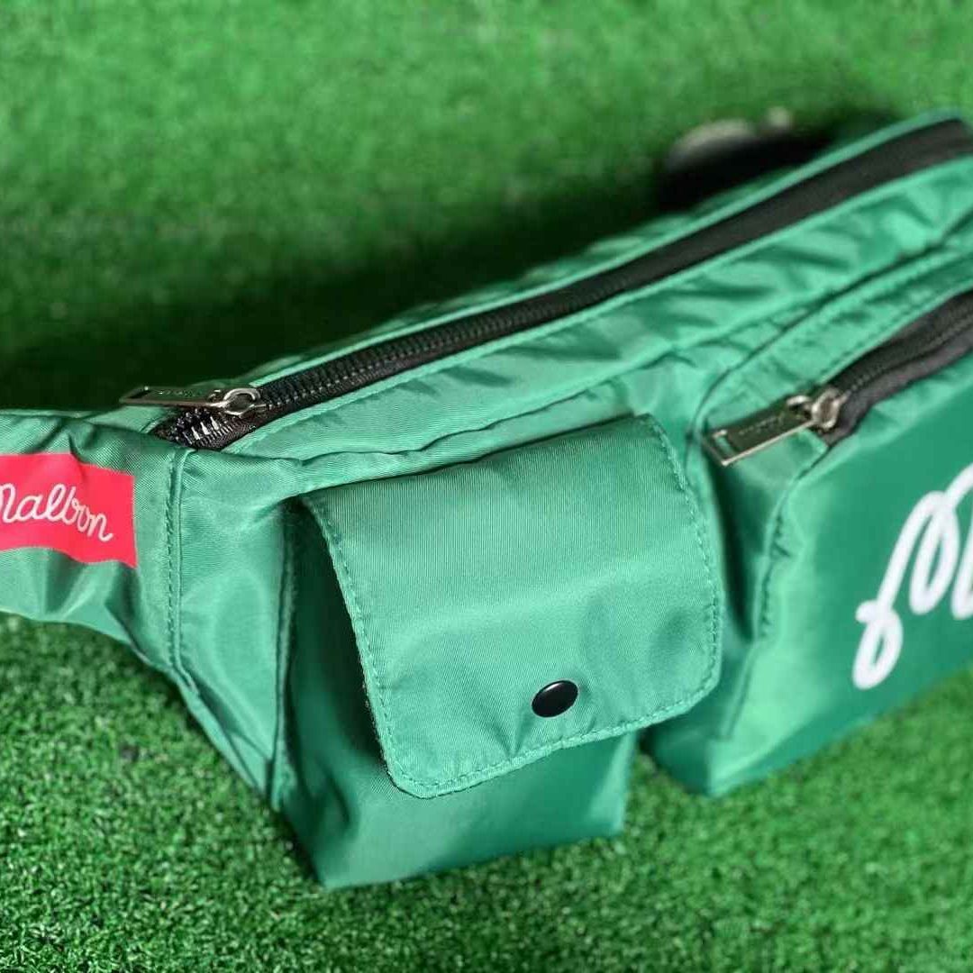 マルボンゴルフ malbon golf ゴルフ ボディバッグ ボールポーチ ポーチ グリーン sk0320-6拍卖