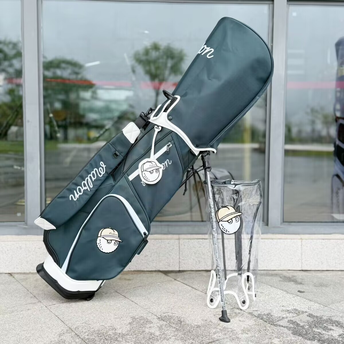 新入荷 マルボンゴルフ malbon golf キャディバッグ 軽量 グリーン ss0366 拍卖