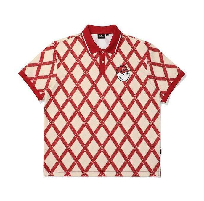 マルボンゴルフ malbon golf ゴルフ ポロシャツ ゴルフ衣装 半袖 M-2XL レッド サイズ選択可能 sk0101拍卖