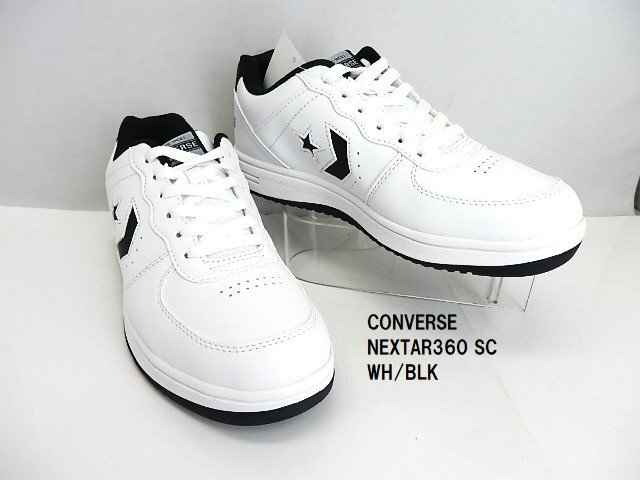 SALE特価/ユニセックス/ スニーカー コンバース CONVERSE NEXTAR360 SC WH/BLK 23.5cm コートシューズ/38005300/定番のモデル/拍卖