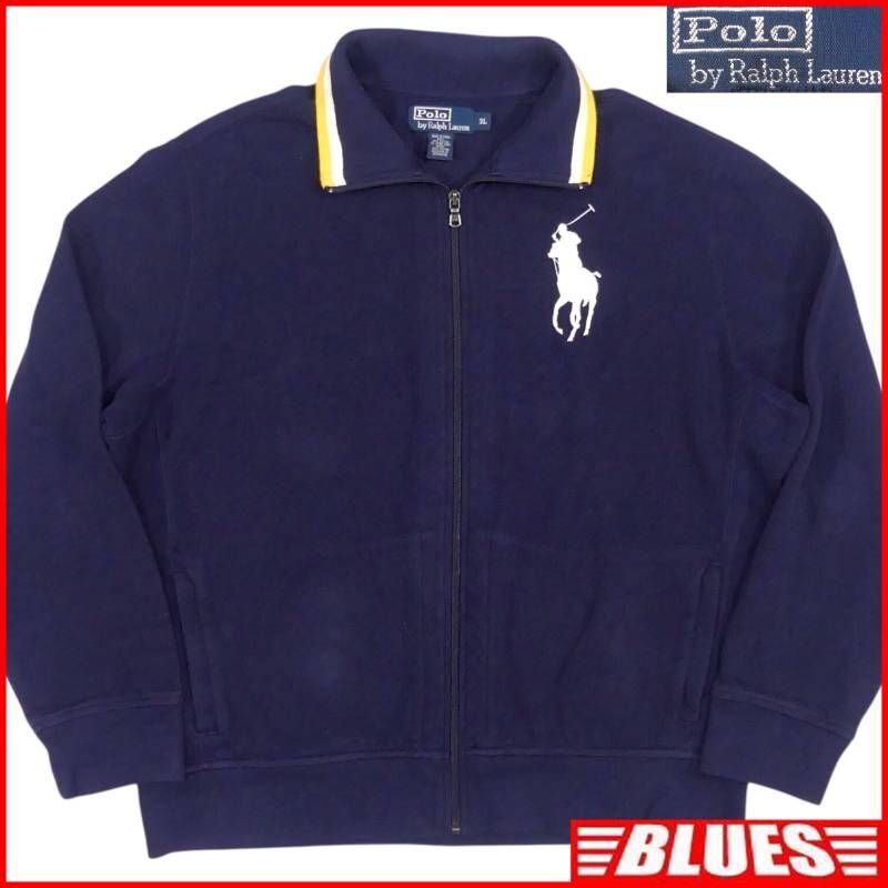 即決★POLO RALPH LAUREN★メンズ XXL スウェット ラルフローレン 3L 紺 ネイビー トレーナー カットソー 長袖 ビッグポニー 刺繍拍卖