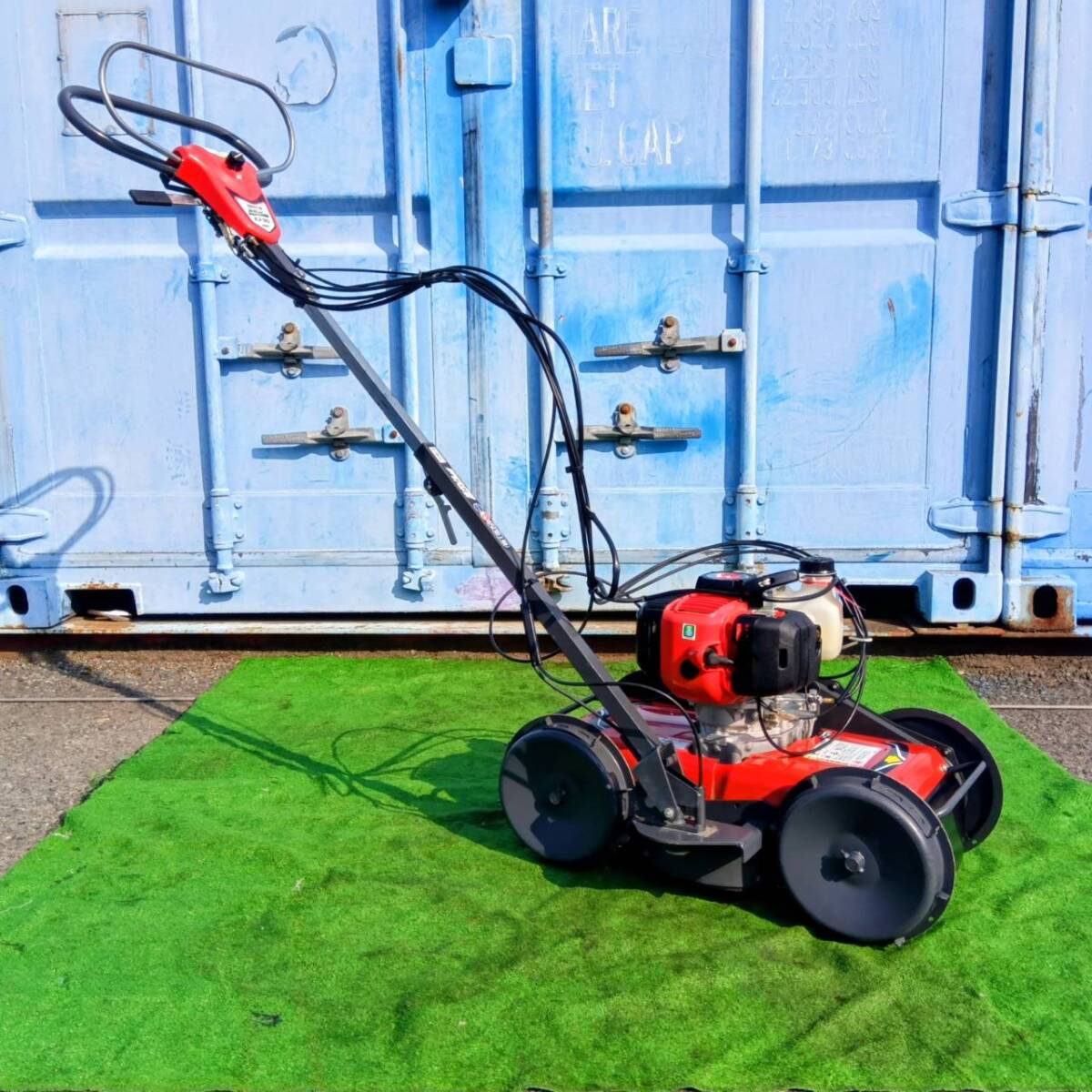 超美品♪神奈川発丸山マルヤマKJ-30速刈り君スパイダーモアエンジン自走式草刈機 斜面法面4WD拍卖