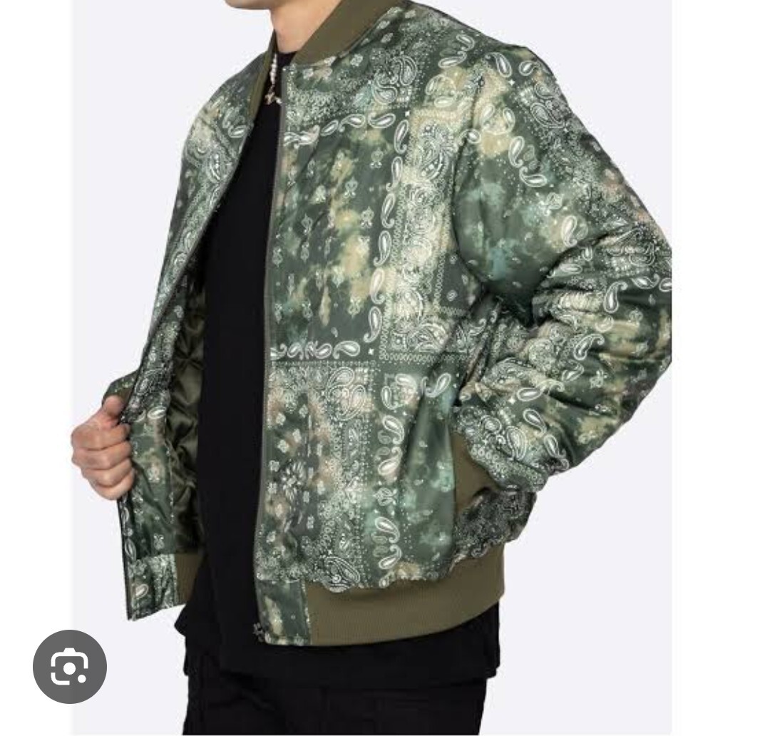 新品 EPTM エピトミ ボンバージャケット TIE DYE BANDANA BOMBER JACKET MA-1 ブルゾン タイダイ バンダナ ペイズリー XL 拍卖