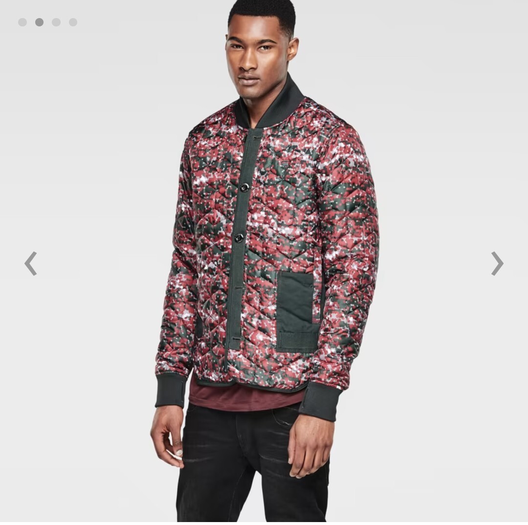 G-STAR RAW ジースターロウ迷彩 カモフラ キルティングシャツジャケット 美品 メンズ SサイズSubmarine Quilted Lightweight Jacket拍卖