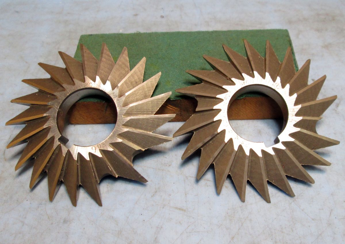 FC123 Wアングル サイドカッター OKAZAKI 75×10×25.4 30° 2点 ジャンク拍卖