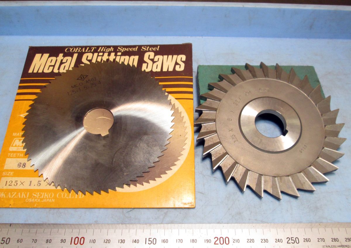 FC124 サイドカッター スリワリ 丸125 2枚セット 中古拍卖