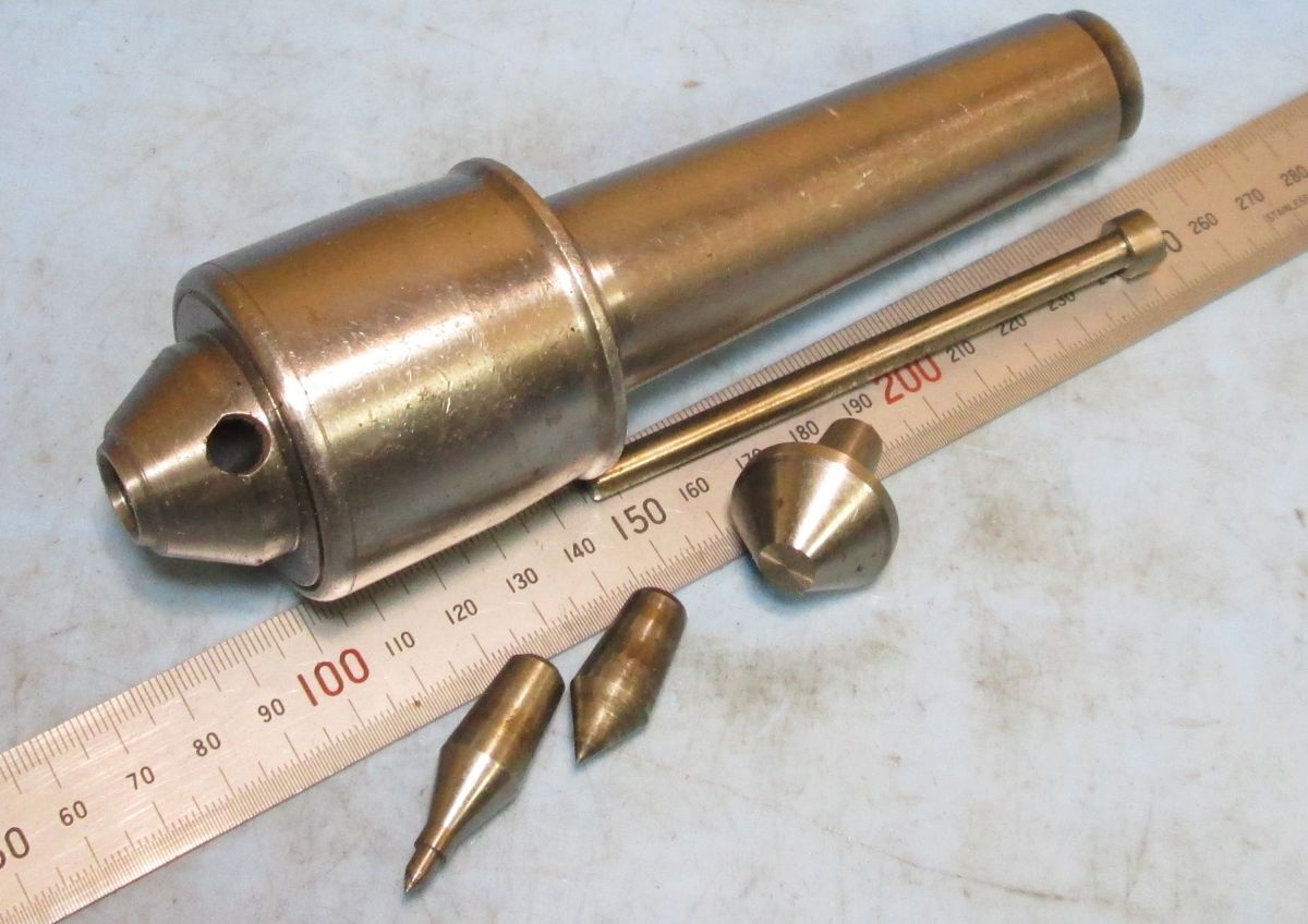 FC140 MT4 回転センタ― KABUTO? センターヘッド 3点 抜棒付 中古拍卖