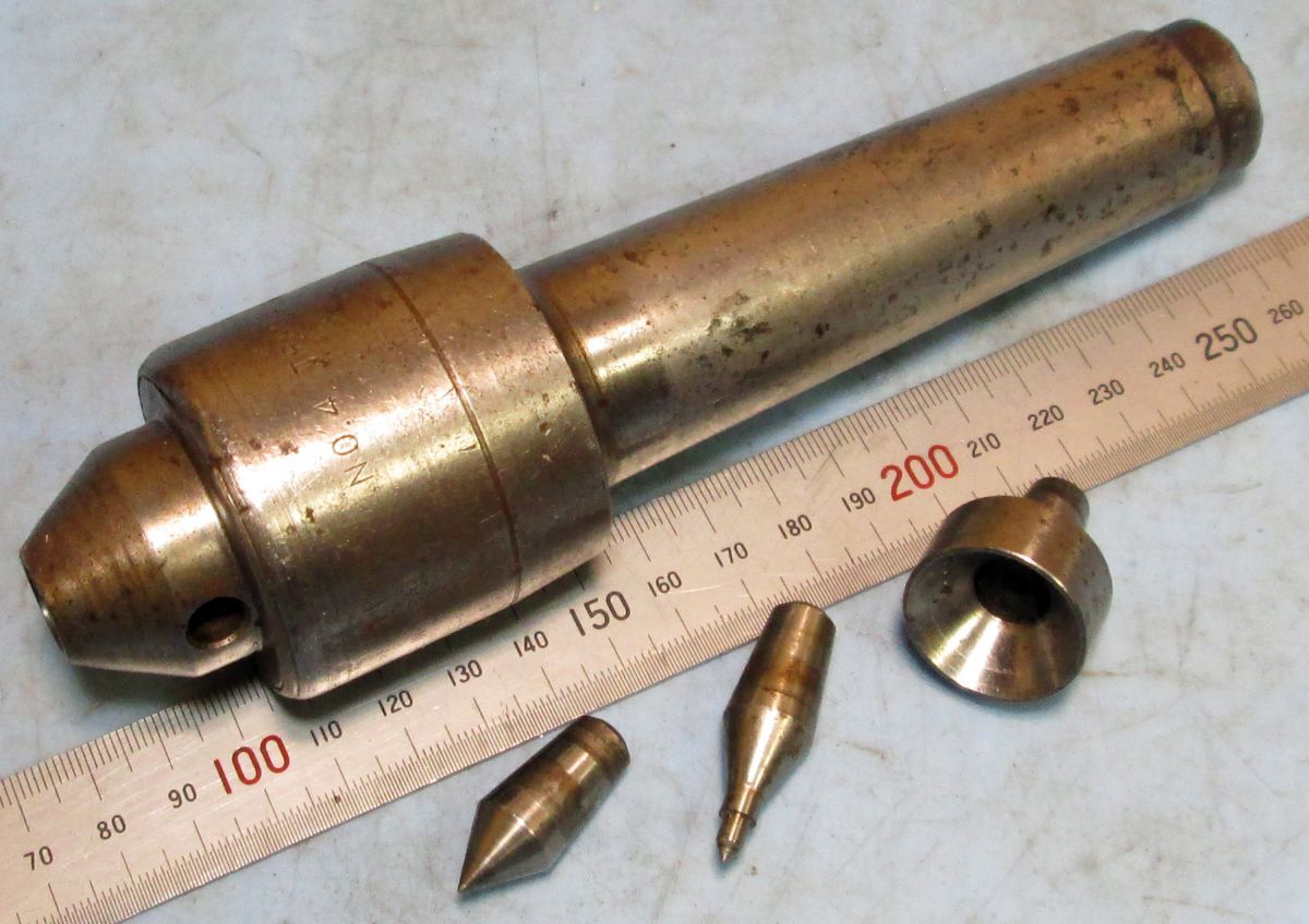 FC141 MT4 回転センタ― KABUTO NO.4 センターヘッド 3点 抜棒付 中古拍卖