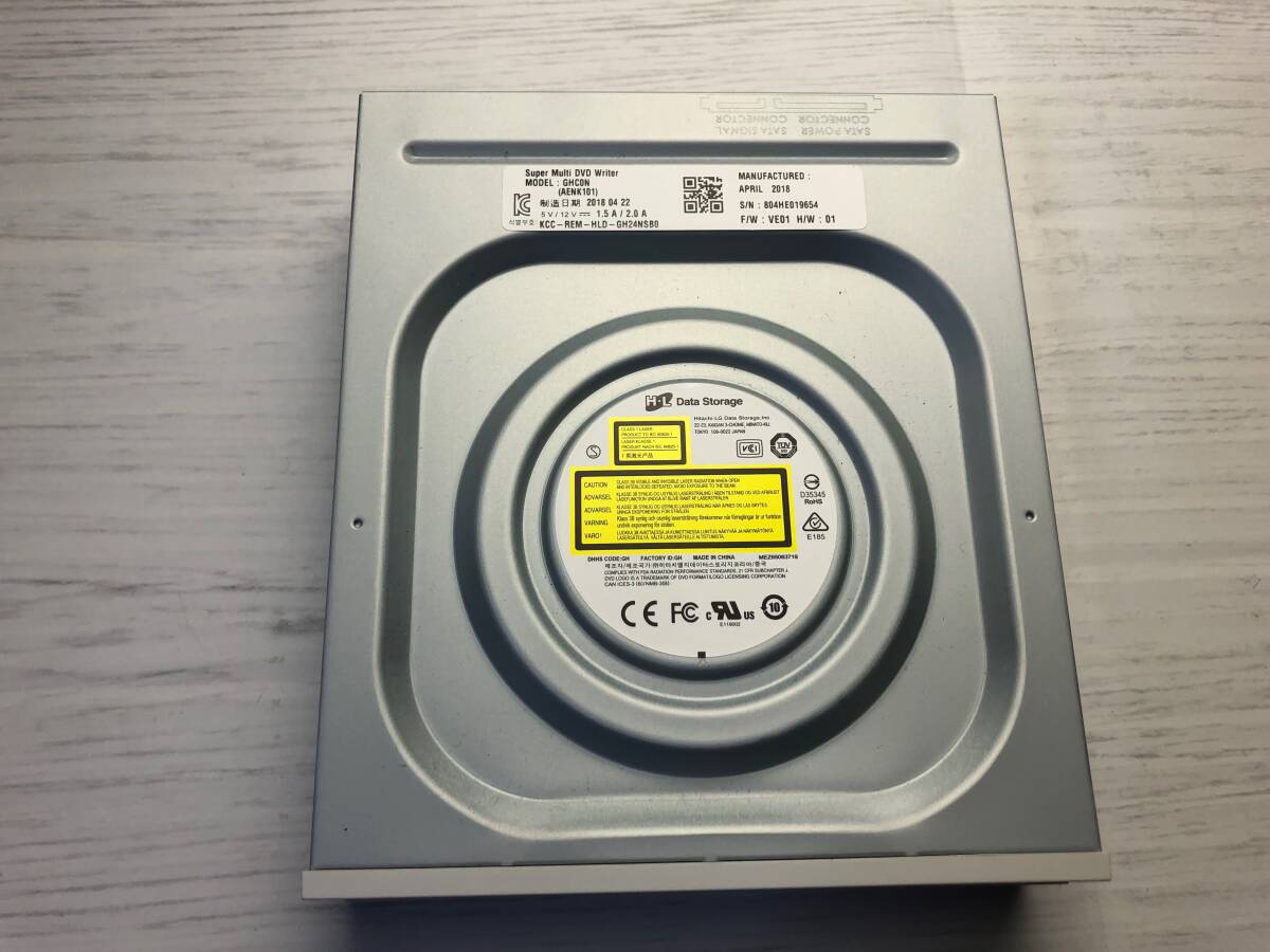 即決 日立 LG製 内蔵DVDスーパーマルチドライブ Serial-ATA(SATA)接続 5インチ GHC0N (AENK101) 中古 Super Multi DVD-Writer 拍卖