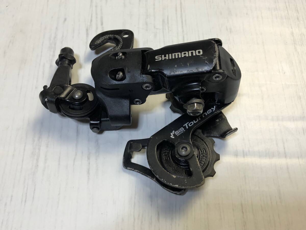 即決 シマノ SHIMANO TOURNEY 自転車 部品 中古 外装 6/7速用 正爪ブラケット ショートケージ 変速 ディレーラー 中古 部品取り ジャンク拍卖