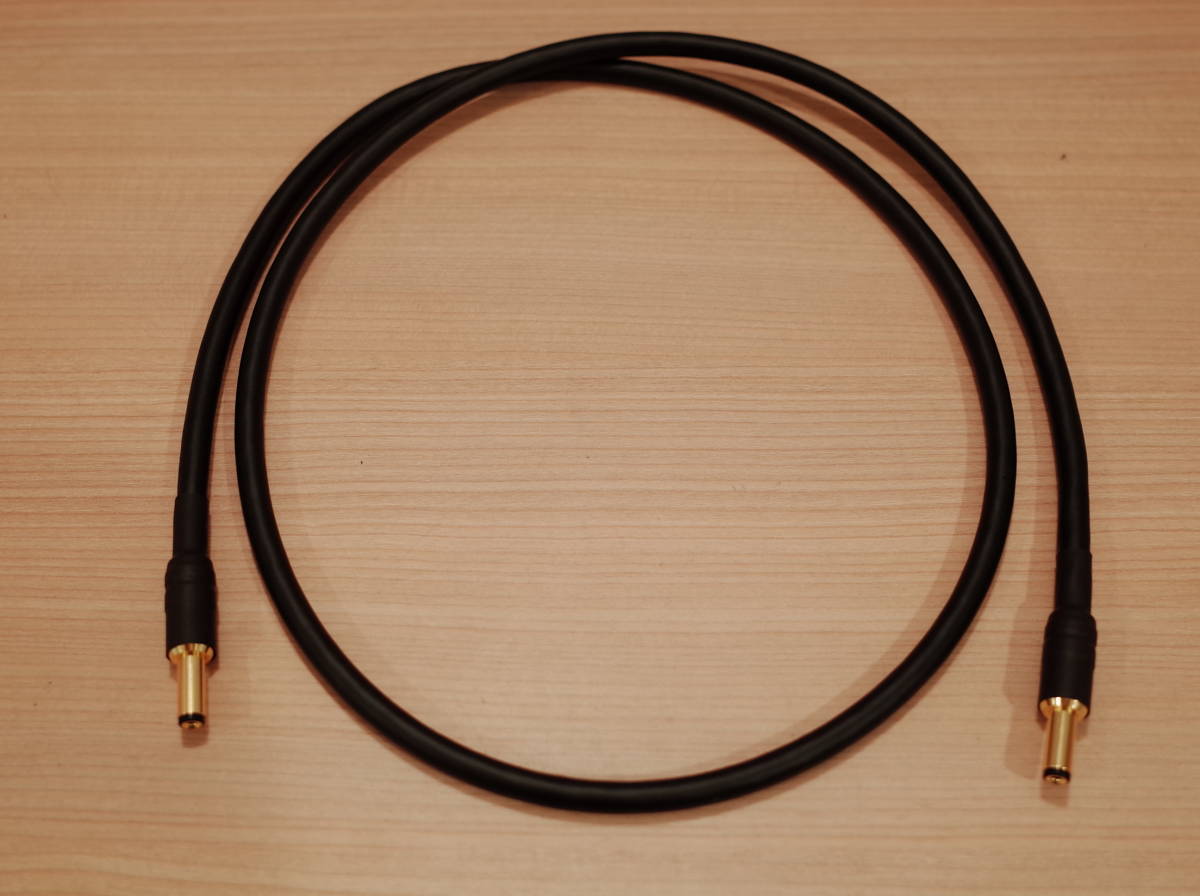★ DCケーブル oyaide DC-2.1G 金メッキ CANARE 4S6 黒 1m ベリクロームメッキ ★拍卖