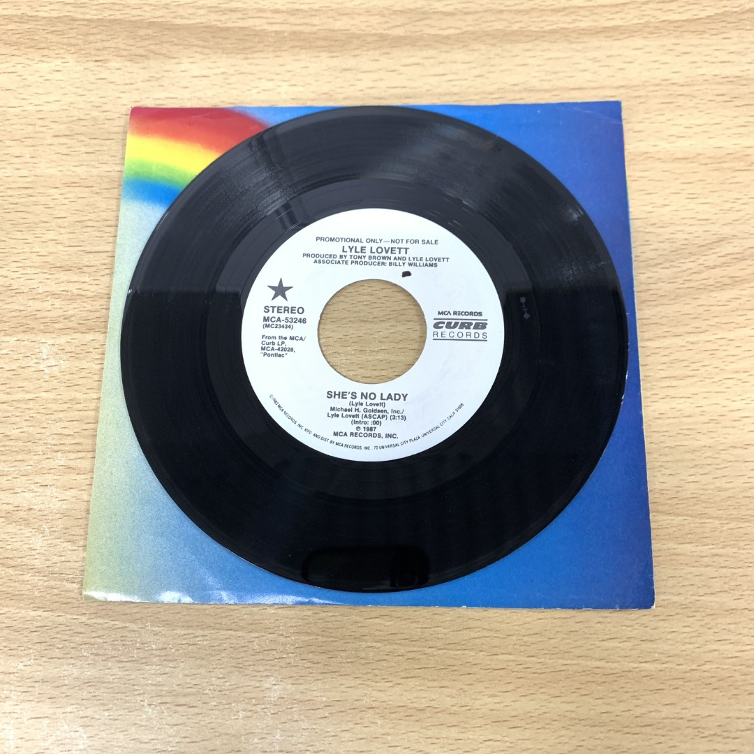 ●01)【1点限り!・1円〜】Lyle Lovett/She’s No Lady/ライル・ラヴェット/MCA-53246/EPレコード/7インチ/US盤/米盤/アナログ盤/A拍卖