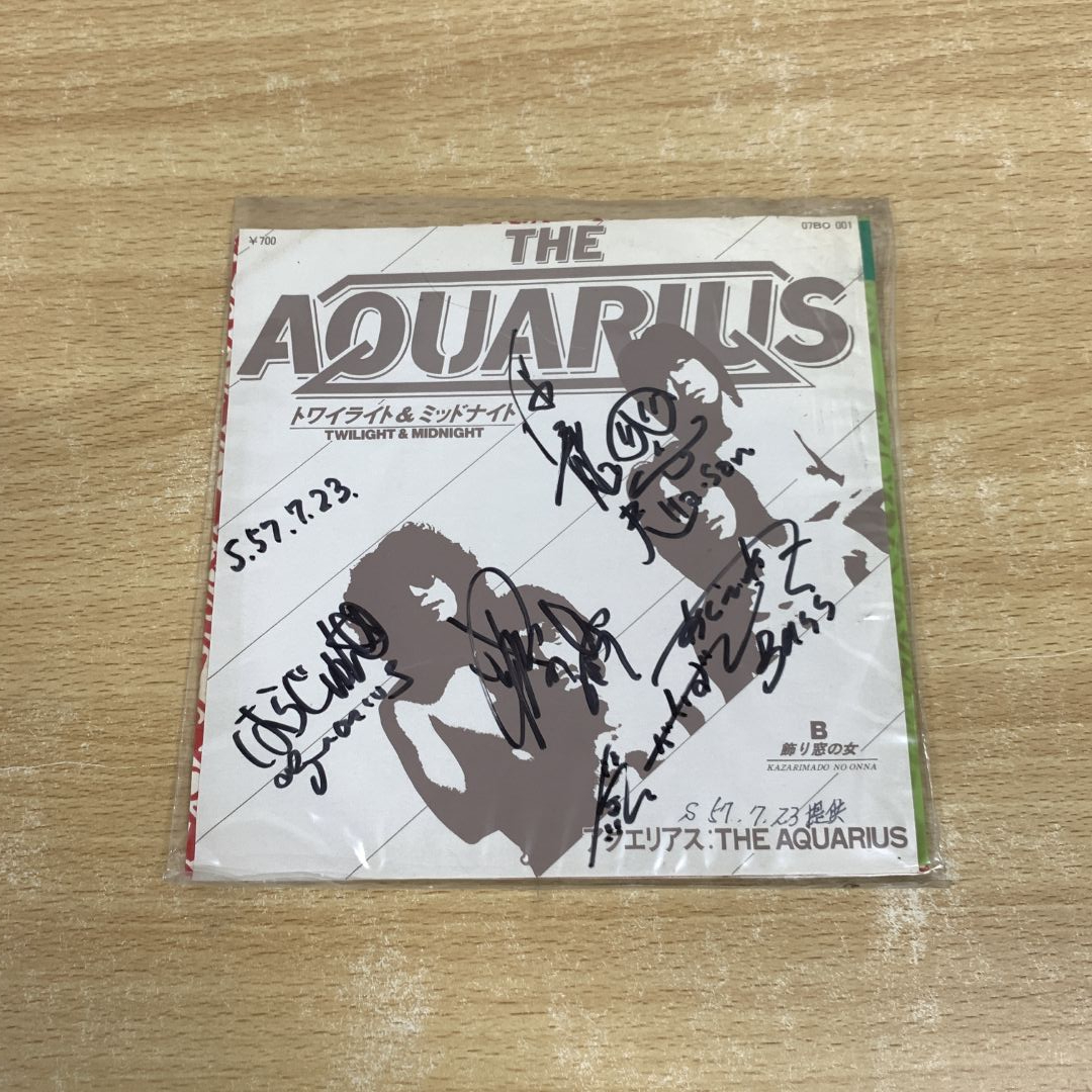 ●01)【1点限り!】【1円〜・サイン入り】THE AQUARIUS/トワイライト&ミッドナイト/アクエリアス/EPレコード/7インチ/プロモ/NCS-1610/A拍卖