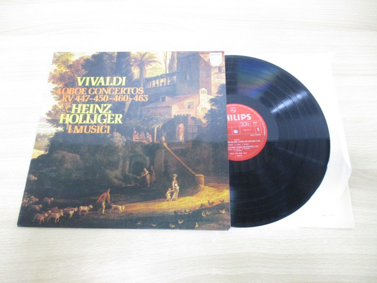▲01)【1点限り!・1円〜】蘭 PHILIPS/ハインツ・ホリガー/ヴィヴァルディ/オーボエ協奏曲集/フィリップス/LPレコード/オランダ盤/B拍卖
