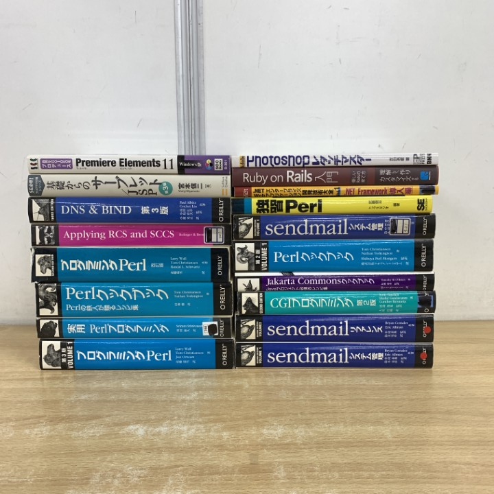 ■01)【1点限り!】IT・プログラミングの本 まとめ売り18冊大量セット/Perl/sendmail/DNS/BIND/プレミアムエレメンツ/サーブレット/CGI/B拍卖
