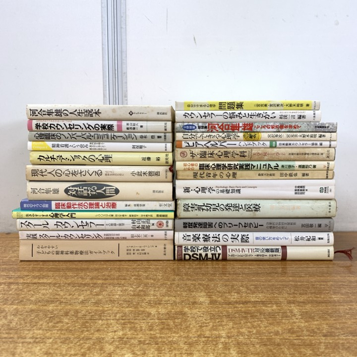 ▲01)【1点限り!】心理学専門書 まとめ売り約20冊セット/本/カウンセリング/河合隼雄/臨床/精神分析/研究/発達/セラピー/薬物療法/青年/B拍卖