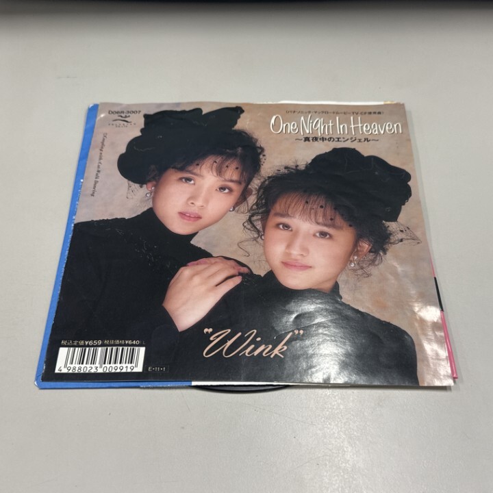 ●01)【1点限り!】【激レア・見本盤】Wink/ONE NIGHT IN HEAVEN 真夜中のエンジェル/EPレコード/7インチ/国内盤/D06R-3007/A拍卖