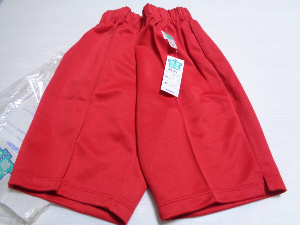 M 赤 愛着定番 GALAX ギャレックス ジャージ ハーフパンツ 体操着 体操服 レトロ 未使用拍卖