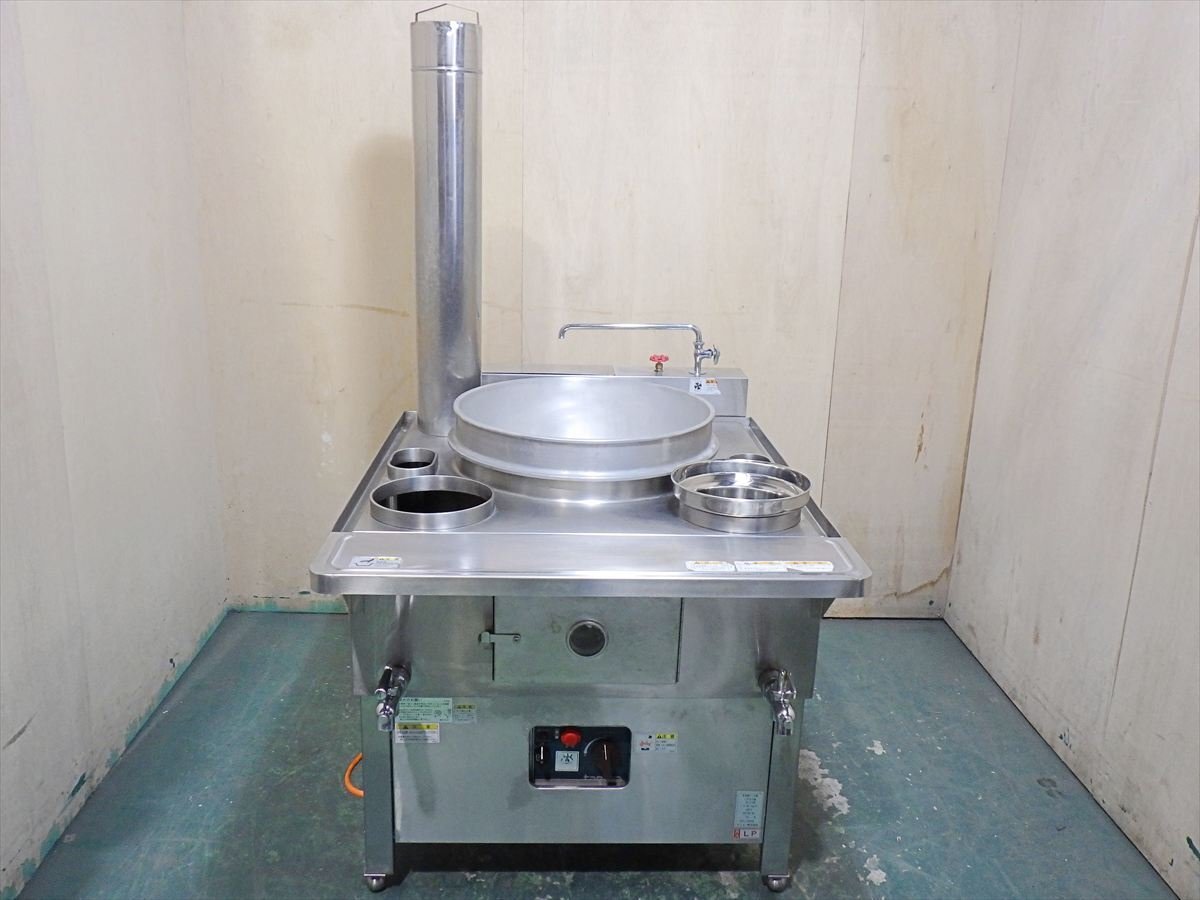 2017年◆タニコー◆ガス生そば釜◆TGK-1B◆LPガス 単相100V◆W900*D1150*H780◆業務用 島根拍卖