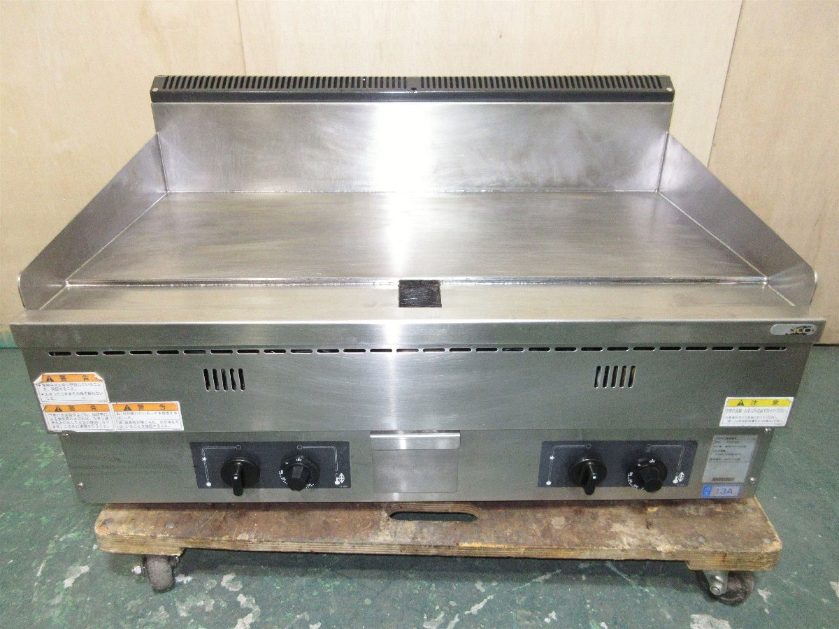 【動作未点検・保証無し】2019年製◆タニコー◆ガスグリドル◆TGG-90N◆都市ガス 13A◆W900*D600*H300+BG190◆業務用 島根拍卖