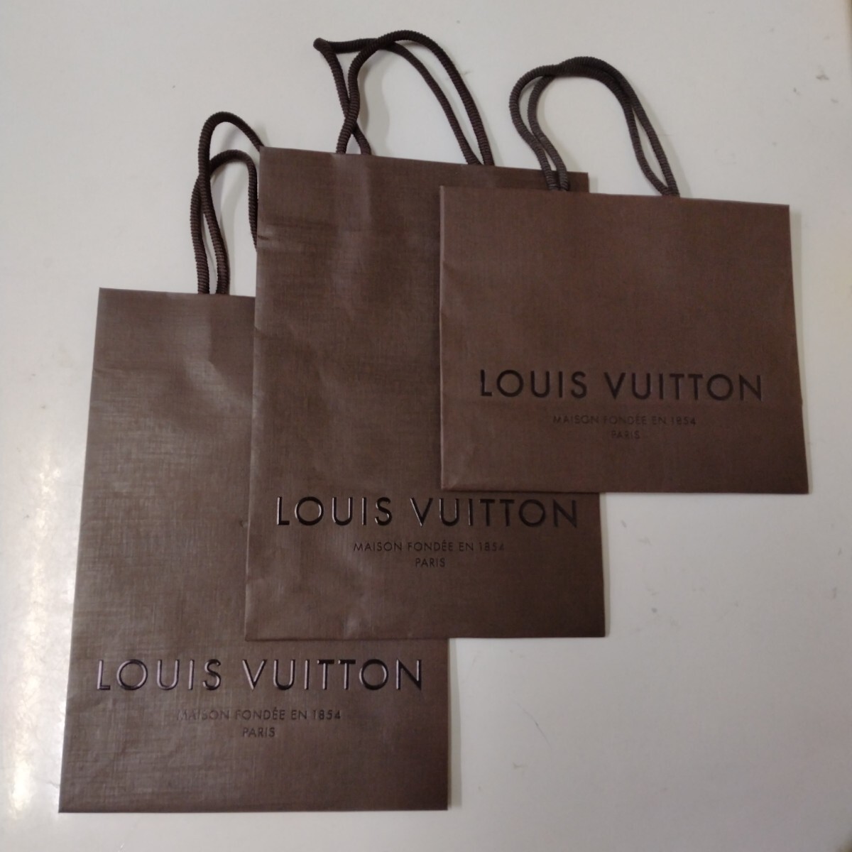 LOUISVUITTON 紙袋二種 3枚セット ショッパー ルイヴィトン拍卖