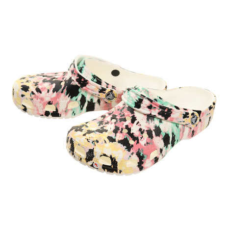 28cm クロックス crocs クラシック タイダイ マニア クロッグ classic tie dye mania clog マルチxホワイト M10W12 新品拍卖