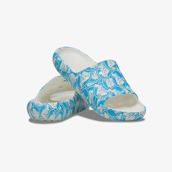 25cm クロックス クラシック デューク プリント スライド 2.0 ビニーシャン ブルー Classic Duke Print Slide 2.0 M7W9 新品拍卖