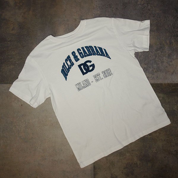 DOLCE&GABBANA◇ドルチェ&ガッバーナ 子ども用半袖プリントTシャツ◇9/10・132-143cmサイズ ホワイト 美品拍卖