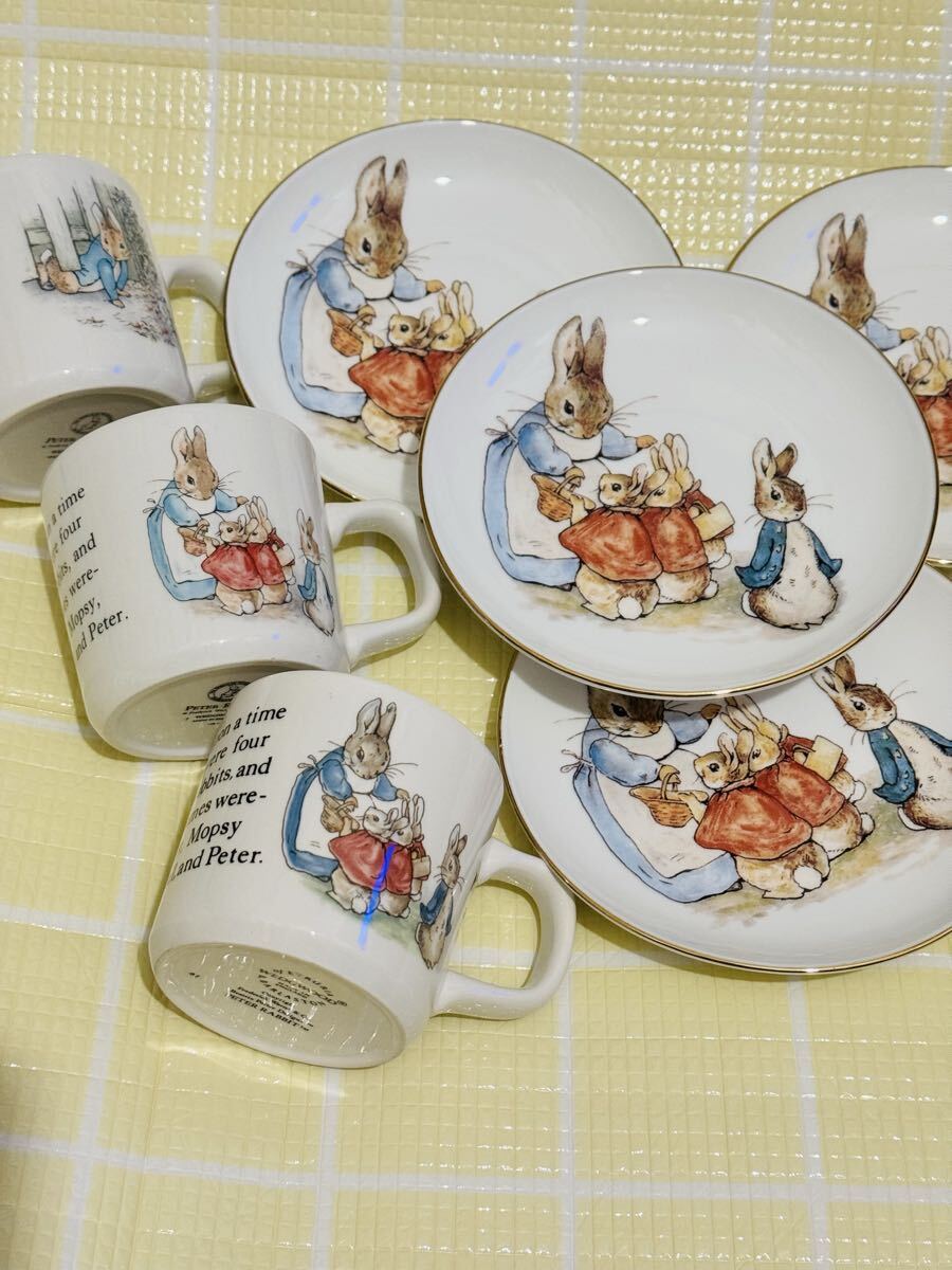 ピーターラビット WEDGWOOD マグカップ 皿 洋食器 ウェッジウッド イギリス カップ Reutter porzellan ドイツ セット拍卖