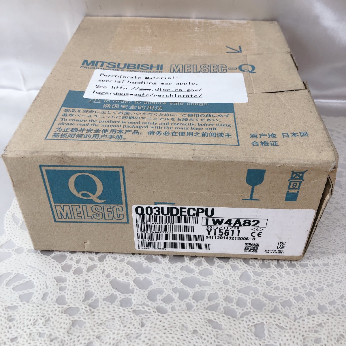 【未使用品/KU】MITSUBISHI ELECTRIC 三菱電機 シーケンサ Q03UDECPU 2012年製造 IS0911/013-01拍卖