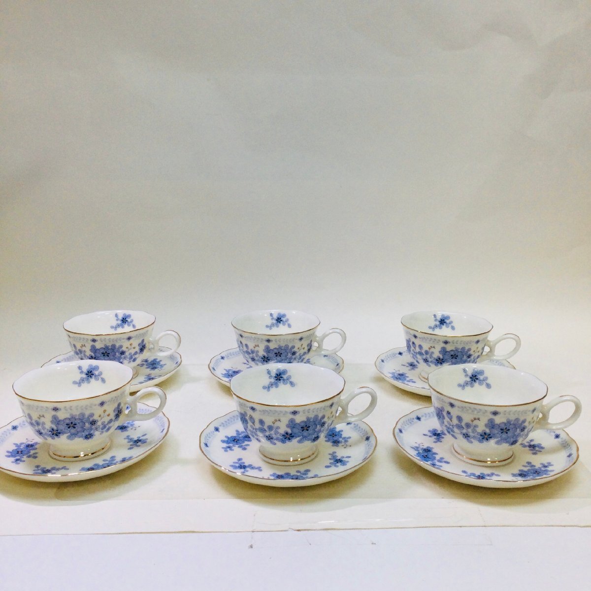 【中古美品/CH】ノリタケ Venus Chine N.T カップ&ソーサー 6客セット 珈琲 紅茶 コーヒーカップ 花柄 IM0922/0005拍卖