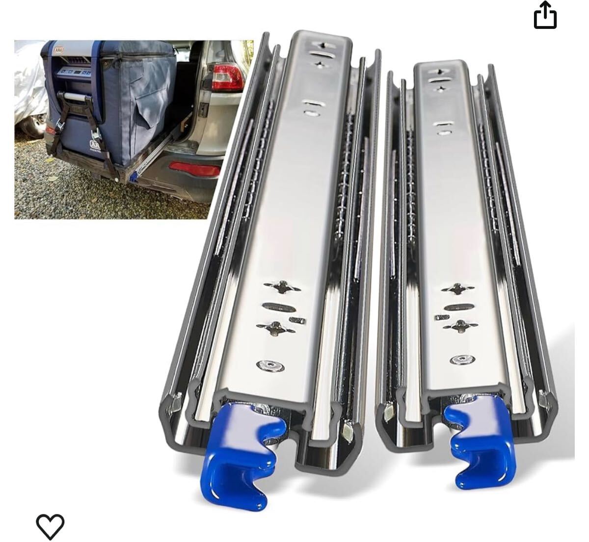 重量用 3段スライドレール 引き出しスライド 幅76mm長さ1400 mm〜伸長2800mm 安定 工業用 耐荷重163kg 左右1セット拍卖