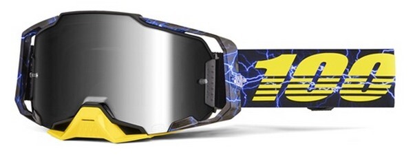 MXゴーグル 100% ARMEGA Fury シルバーミラーレンズ 正規品 WESTWOODMX 25FA拍卖