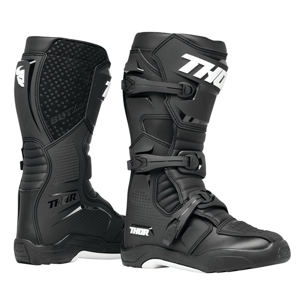 10インチ MXブーツ THOR BLITZ XR LTD ブラック/ホワイト MXフラットソール仕様 正規輸入品 WESTWOODMX拍卖